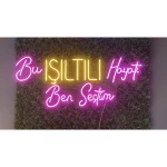 Bu Işıltılı Hayatı Ben Seçtim Neon Led Işıklı Tablo