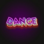 Dance Yazılı Neon Led Işıklı Tablo