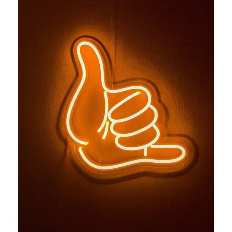 El İşareti Neon Led Işıklı Tablo