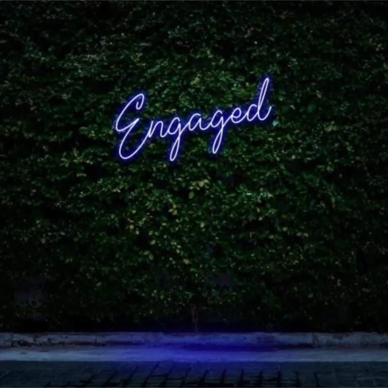 Engaged Yazılı Neon Led Işıklı Tablo