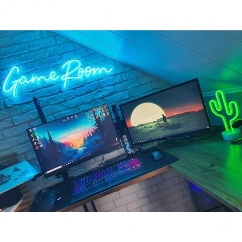 Game Room Neon Led Işıklı Tablo v3