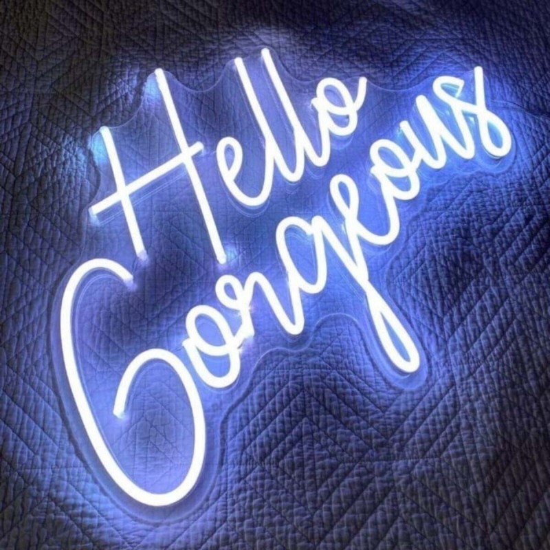 Hello Gorgeous Yazılı Neon Led Işıklı Tablo v2