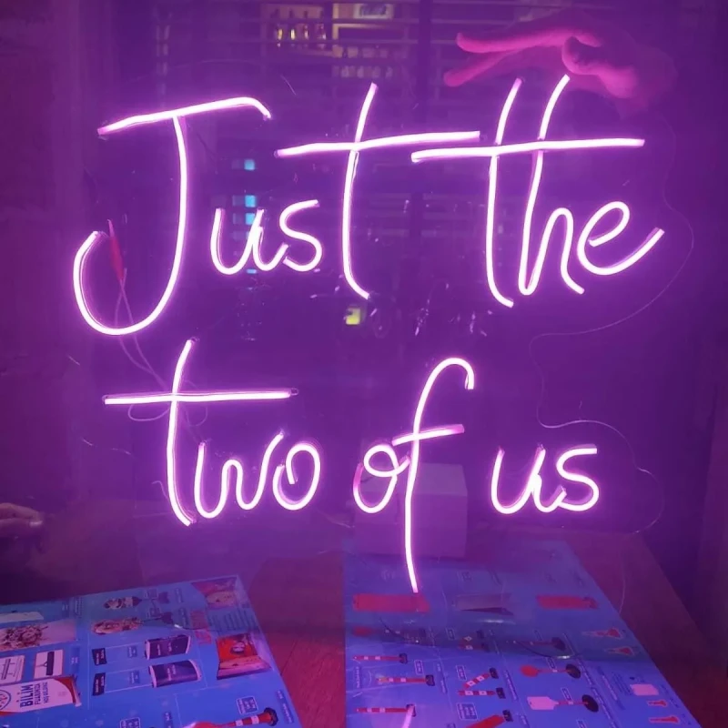 Just The Two Of Us Neon Led Işıklı Tablo