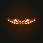 Kartal Kanadı Neon Led Işıklı Tablo