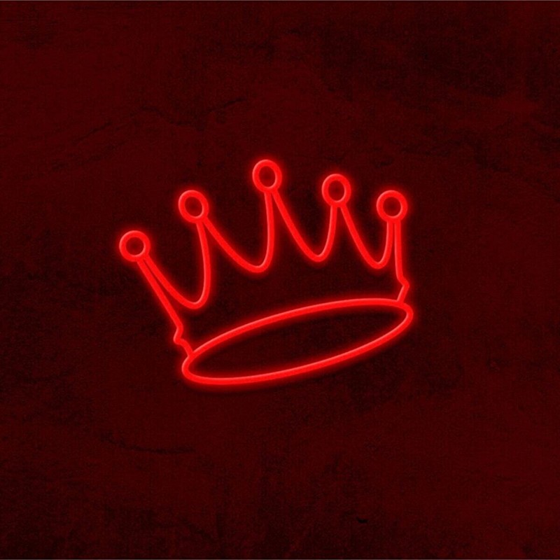 Kral Tacı Neon Led Işıklı Tablo v3
