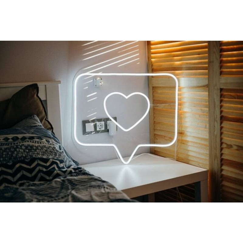 Mesaj İçerikli Kalp Neon Led Işıklı Tablo