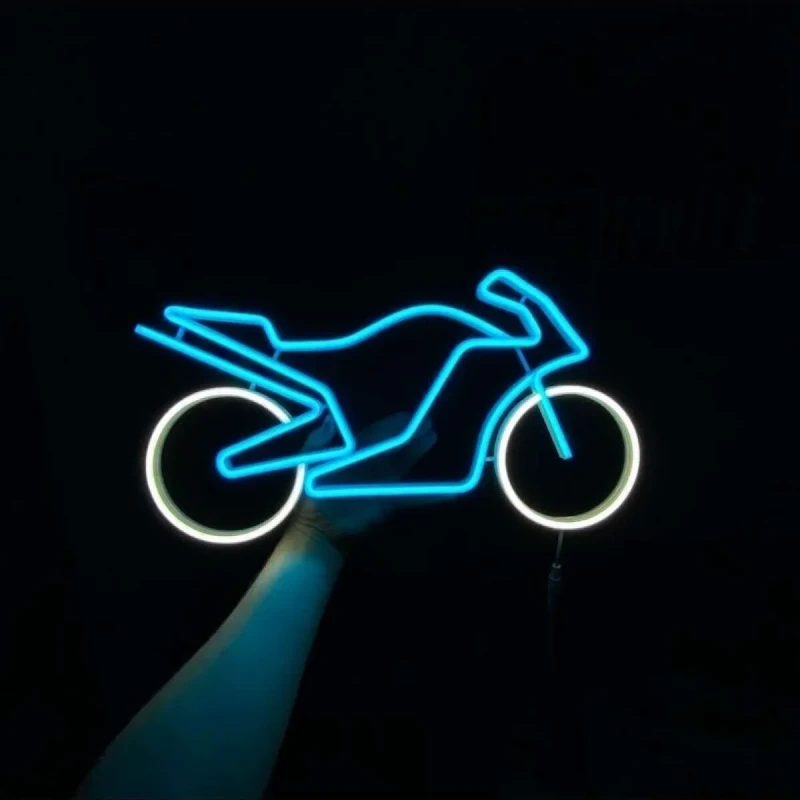 Racing Motosiklet Neon Led Işıklı Tablo