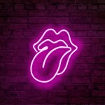 The Rolling Stones Neon Led Işıklı Tablo