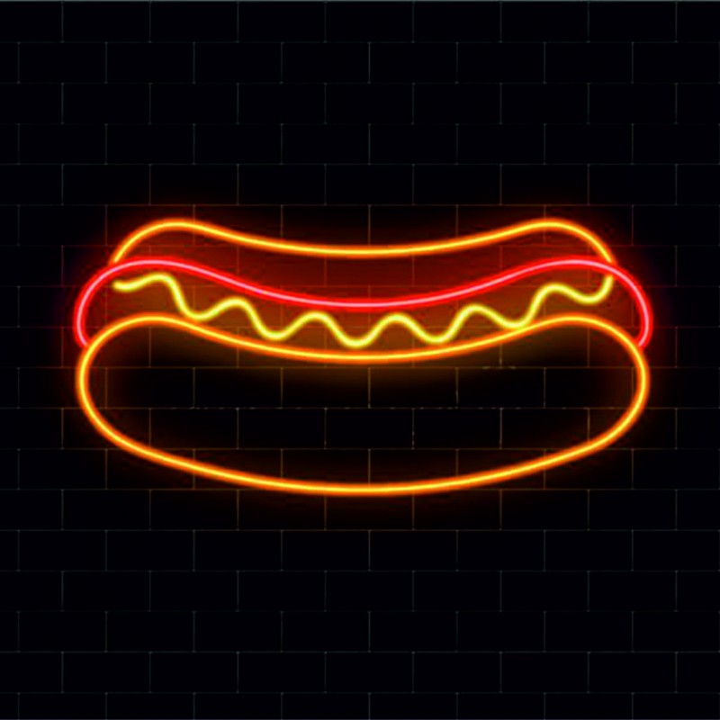 Sosisli Neon Led Işıklı Tablo