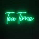 Tea Time Neon Led Işıklı Tablo