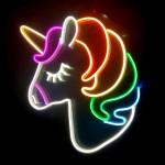 Unicorn Neon Led Işıklı Tablo