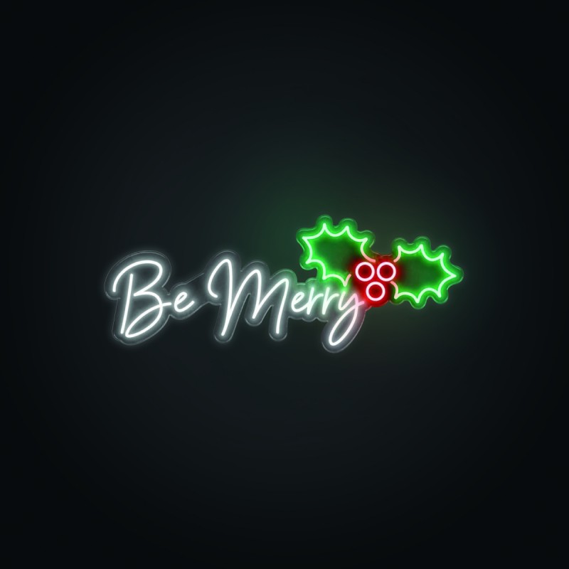 Be Merry Neon Led Işıklı Tablo
