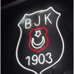 Beşiktaş Logo Neon Led Işıklı Tablo