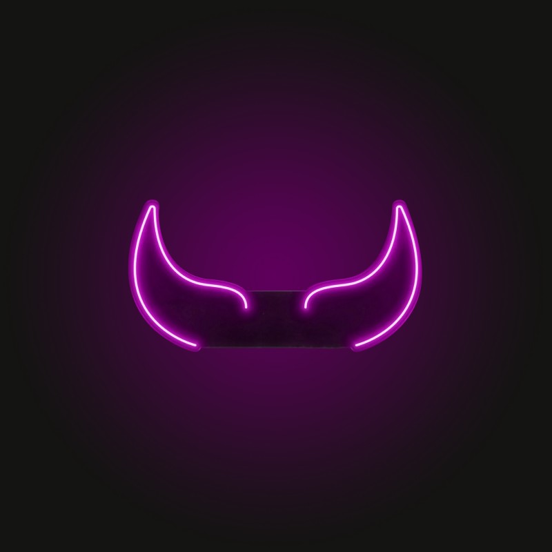 Boynuz Neon Led Işıklı Tablo