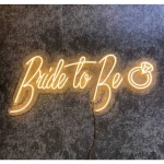 Bride To Be Yüzüklü Neon Led Işıklı Tablo