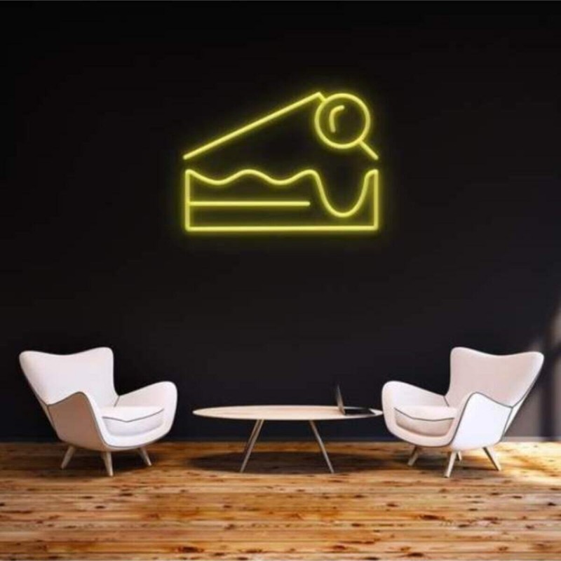 Cheese Cake Neon Led Işıklı Tablo