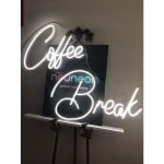 Coffee Break Neon Led Işıklı Tablo