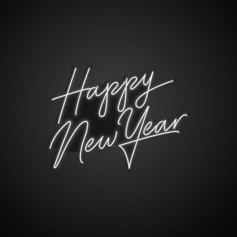 Happy New Year Yazılı Neon Led Işıklı Tablo