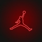 Jordan Neon Led Işıklı Tablo