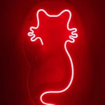 Kedi Neon Led Işıklı Tablo v2