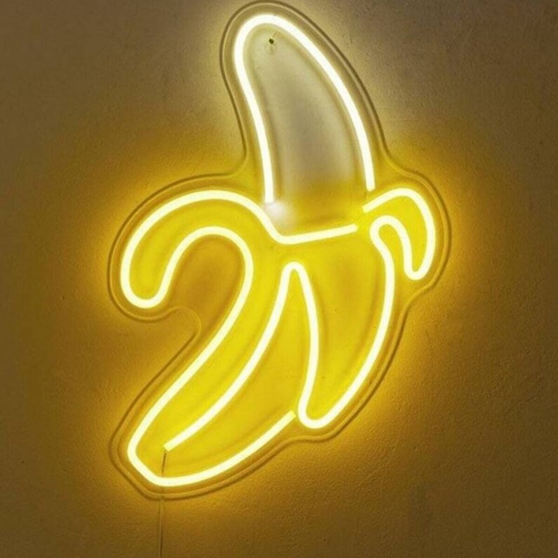 Muz Neon Led Işıklı Tablo